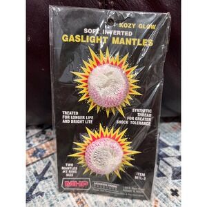 MHP Kozy Glow Soft Inverted Gaslight Mantles Two Pack New Outdoor‎ Gas Light